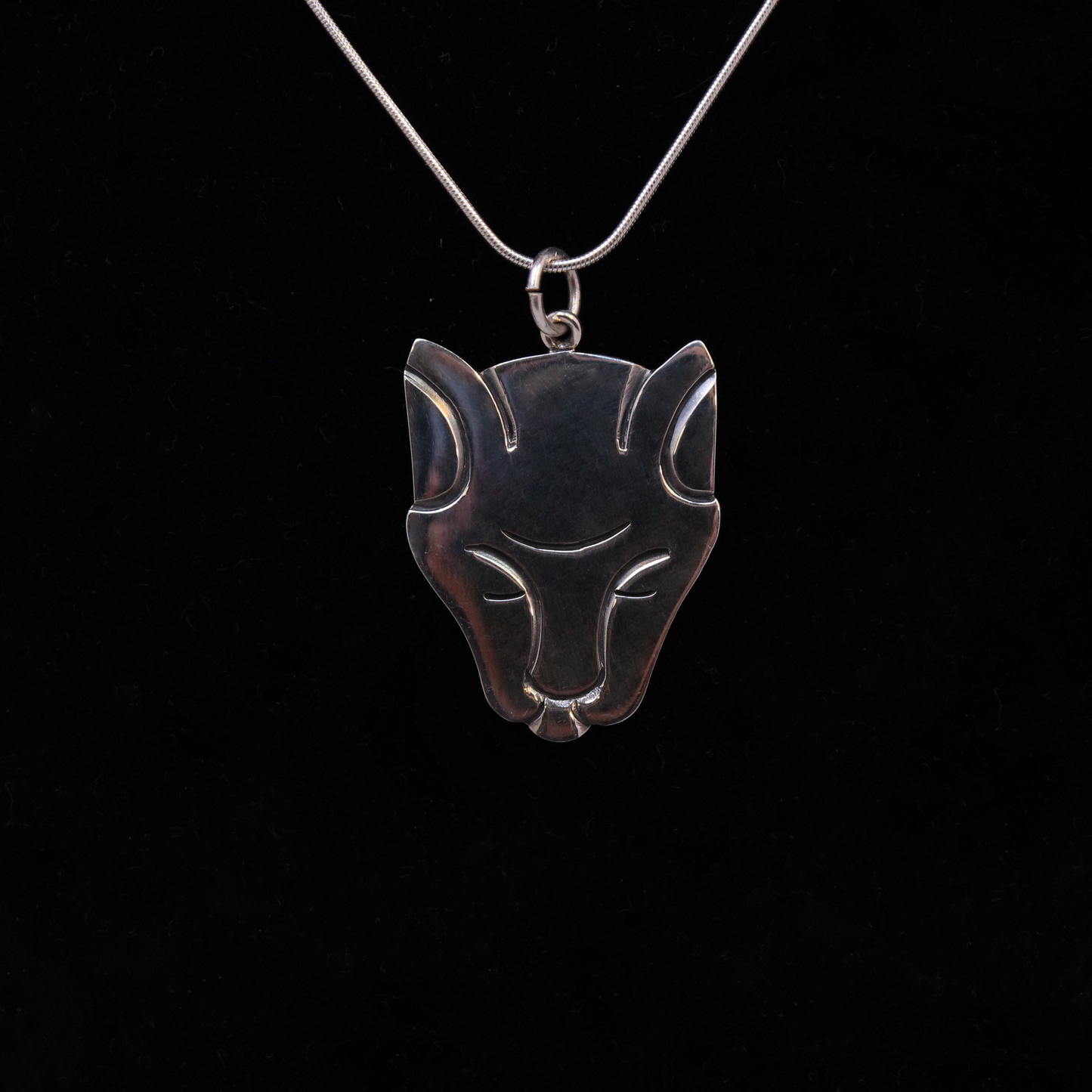Jaguar collar de plata