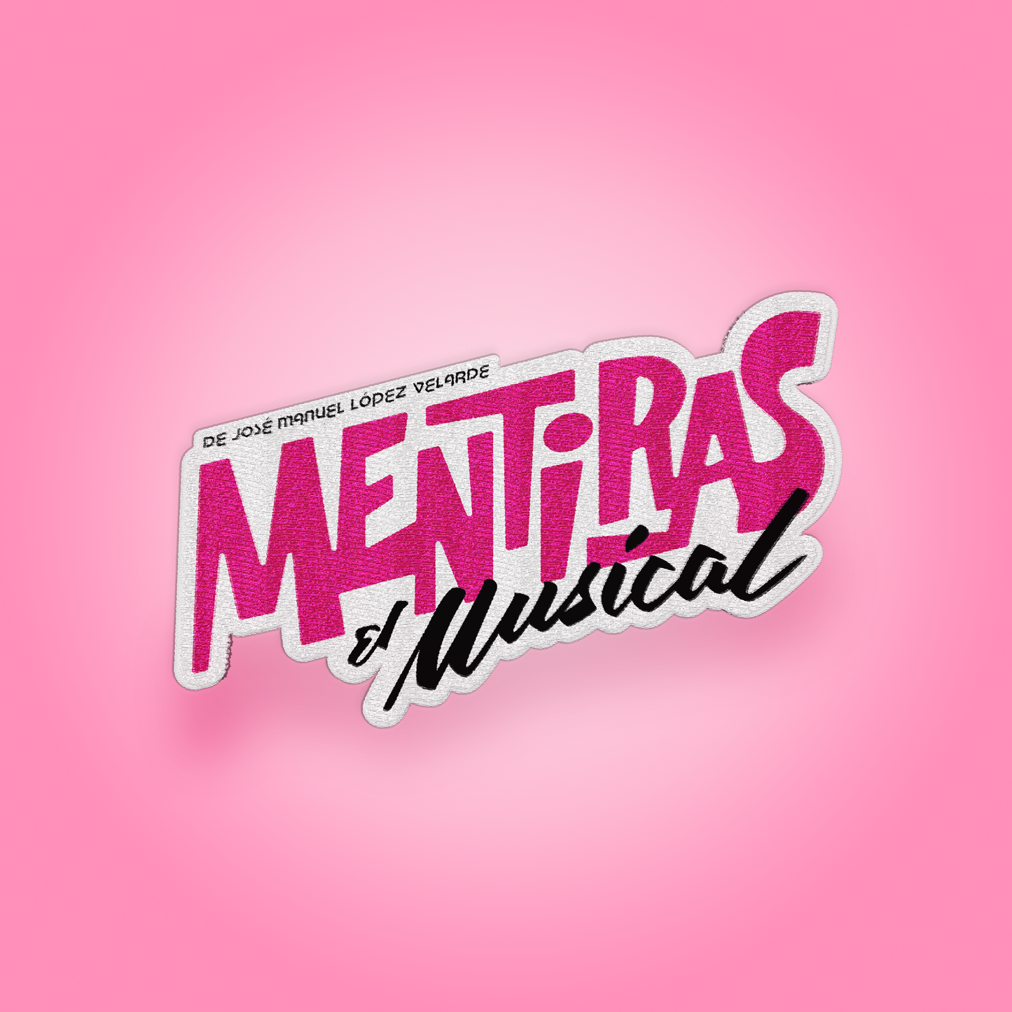 Parche logo Mentiras el musical